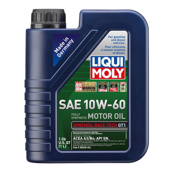 Liqui Moly Synthoil Race Tech GT1 10W60, 1 Liter, 2068 2068 Zoro